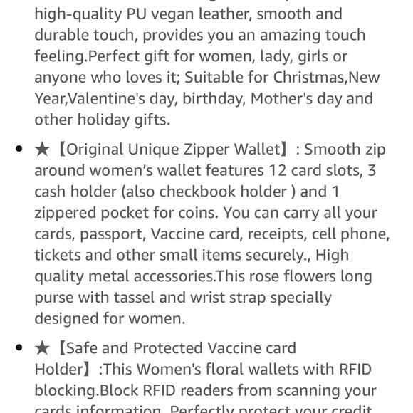 **NIB New In Box** Zip-Around Wristlet/Wallet•RFID blocker organizer - Picture 16 of 16